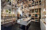 Mobilier japonisant dans la boutique Mark'Style Studio - Joseph Grappin Studio + Metalobil - Crédit photo : GUILLEMIN François 