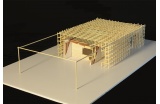 Grid-type structure conçue par Paul Texereau, dans le cadre du cours “Finnish Wood Architecture” à la Tampere University of Technology, 2014 - Crédit photo : Jalonen Arto