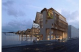 Modélisation du bâtiment vu de l'extérieur - Grafton Architects - Crédit photo : D.R. -