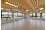 Plafond Solivium®, par Lifteam, pour un immeuble de bureaux à Nanterre (92) - Alain Benrubi Architecte - Crédit photo : D.R. -