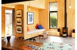 Utilisation de panneaux bois en aménagement intérieur, par Pattersons Architects - Crédit photo : DEVITT Simon