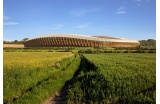 Modélisation du futur stade vu de l'extérieur © Zaha Hadid Architects / MIR - Crédit photo : D.R. -