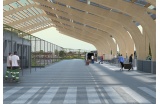 Réemploi de la charpente d'un manège pour le Recyparc Anderlecht, en Belgique - par Rotor - Crédit photo : D.R. -