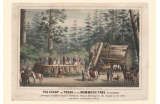 "The stump and trunk of the Mammoth Tree of Calaveras [County, California]" © Nagel, Fishbourne & Kuchel (1862), American, lithographer Hutchings, J. M. (James Mason) (1820-1902),  - Crédit photo : D.R. -