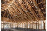 La charpente treillis de la halle d’Hôpitaux-Neufs - Atelier LÂME - Crédit photo : D.R. -