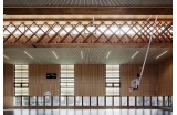 Poutre treillis de 44,6 m de la halle des sports de Donzère (26), 2020 – Tekhnê Architectes + Arch’Eco + CBS/Lifteam - Crédit photo : ARAUD Renaud