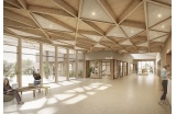 Projet de la pépinière d'entreprises de Croixrault - MurMur Architectures + Z’EEB (BET structure bois) + Frédéric Cousin (maître d’œuvre spécialisé en construction paille) - Crédit photo : D.R. -