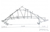 Bambou franchissant une longueur de 24 m, illustration issue de l’ouvrage Bambus- Bamboo, de Dunkelberg Klaus, 1985. - Crédit photo : dr -