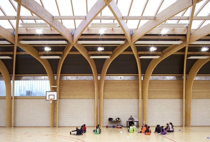Gymnase Régis Racine à Drancy <br/> Crédit photo : GUILLAUME Clément