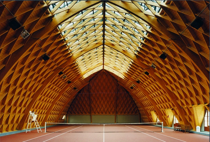 Terrain de tennis sur les toits à Paris<br/> Crédit photo : CMBP -